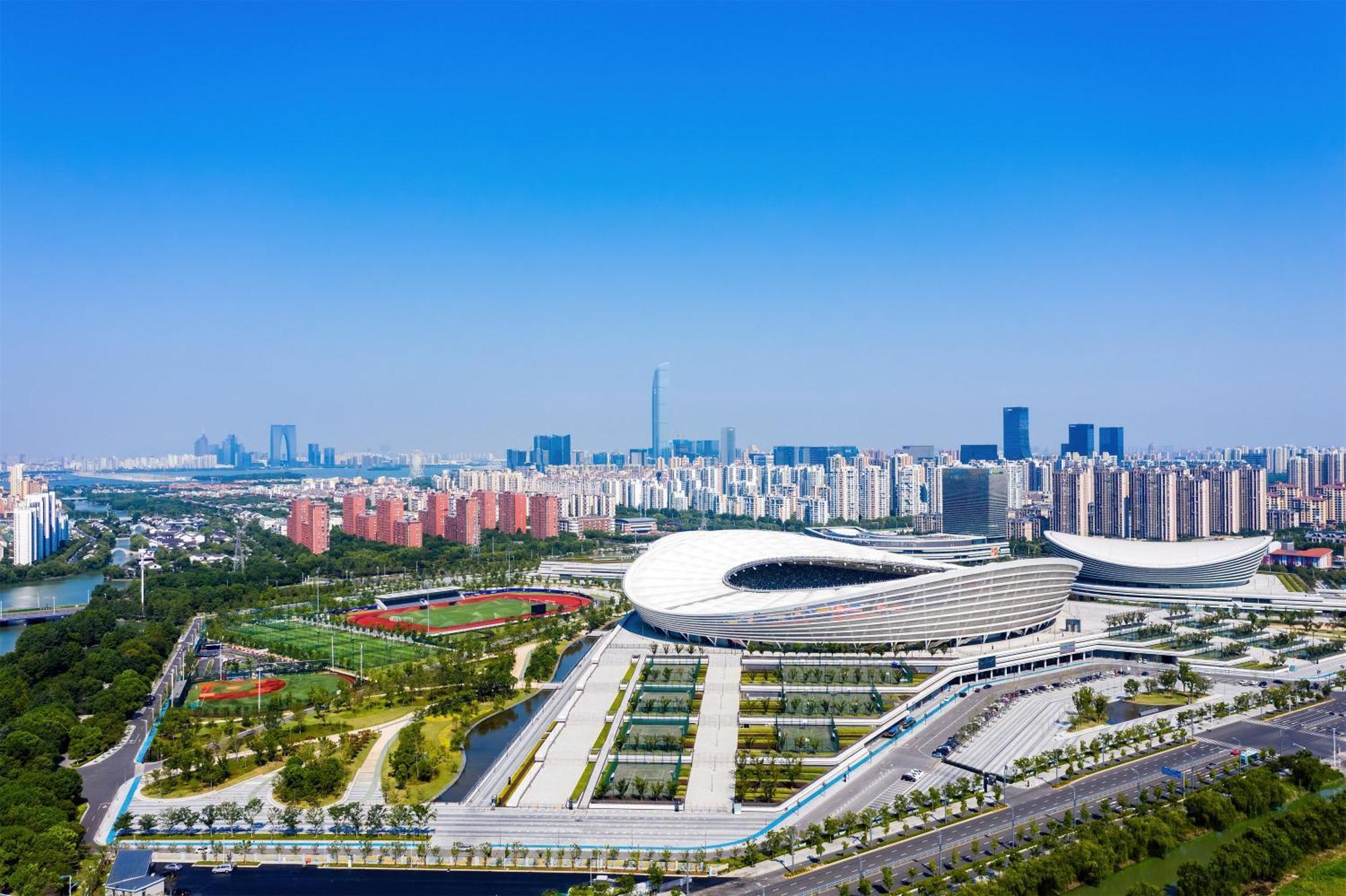 Hotel Crowne Plaza Suzhou By Ihg Exterior foto